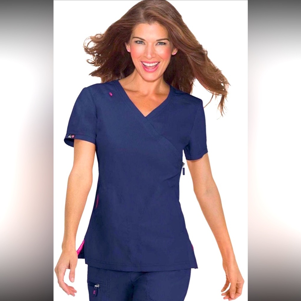 *KOI Lite Women's Scrub Navy Blue Top